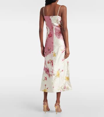 Robe midi à fleurs | Erdem