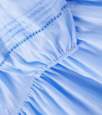 Chantal cotton-blend lamé dress | Poupette St Barth Kids