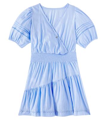 Chantal cotton-blend lamé dress | Poupette St Barth Kids