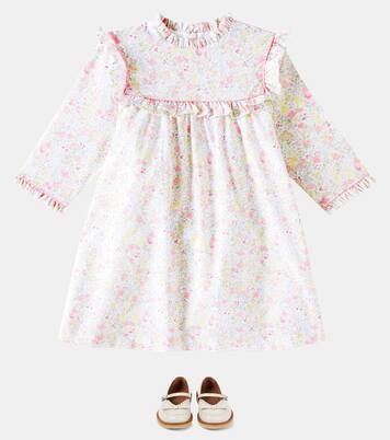 Cuadras printed ruffled cotton dress | La Coqueta