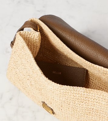 Sac Audrey en raphia et cuir | Khaite