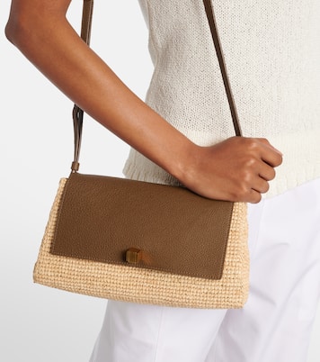 Sac Audrey en raphia et cuir | Khaite