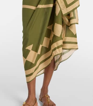 Bedruckter Pareo aus Baumwolle | Johanna Ortiz