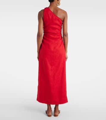 Abito midi monospalla Jomana in lino | Faithfull