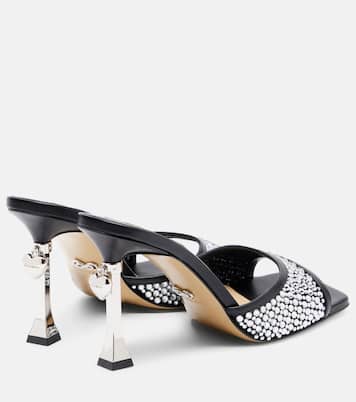 Pantoletten Puffy Heart Ring 95 mit Kristallen | Mach & Mach