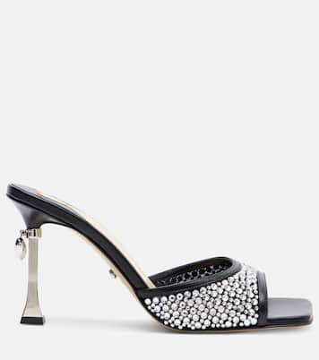 Pantoletten Puffy Heart Ring 95 mit Kristallen | Mach & Mach