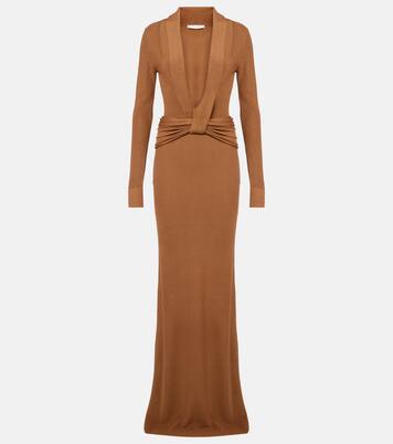 Robe longue Aure en soie mélangée | Aya Muse