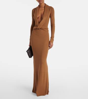 Robe longue Aure en soie mélangée | Aya Muse