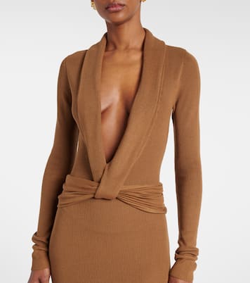 Robe longue Aure en soie mélangée | Aya Muse