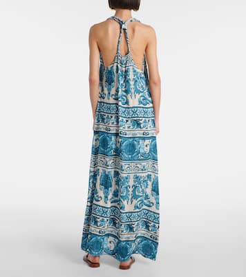 Maxikleid aus Satin | Adriana Degreas