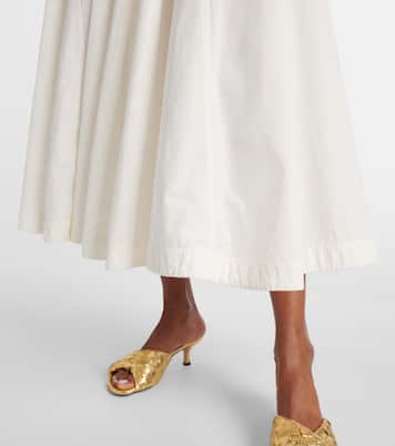 Midikleid aus einem Baumwollgemisch | Bottega Veneta