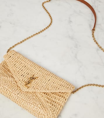 Borsa a spalla Cassandre Mini in rafia  | Saint Laurent