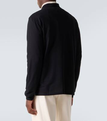 Besticktes Polohemd aus Baumwolle und Kaschmir | Ralph Lauren Purple Label