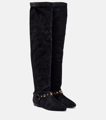Overknee-Stiefel Selize aus Veloursleder | Isabel Marant