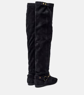 Overknee-Stiefel Selize aus Veloursleder | Isabel Marant