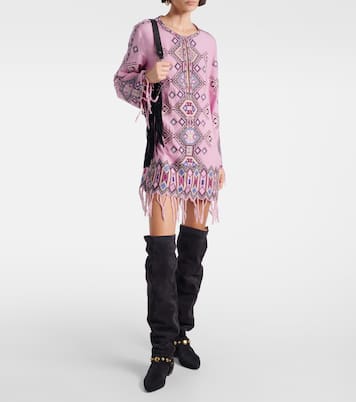 Overknee-Stiefel Selize aus Veloursleder | Isabel Marant