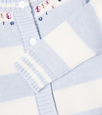 Embellished striped cardigan | Monnalisa