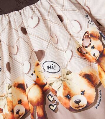 Printed cotton-blend skirt | Monnalisa