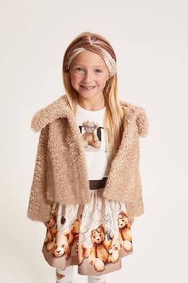 Printed cotton-blend skirt | Monnalisa