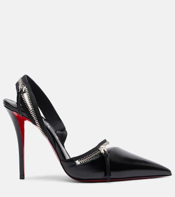 Slingback-Pumps Slingyzip 100 aus Leder | Christian Louboutin