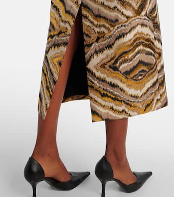 Gloria off-shoulder jacquard midi dress | Markarian