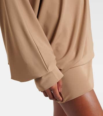 Cely asymmetric draped minidress | Aya Muse