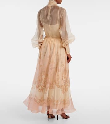 Hypnotic silk organza maxi skirt | Zimmermann