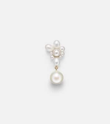 Boucle d’oreille unique Amis Fleur en or 14 ct et perles d’eau douce | Sophie Bille Brahe