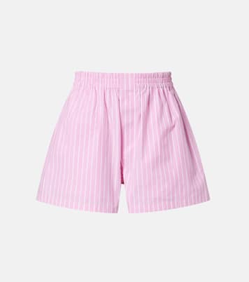 Striped cotton poplin boxers shorts | Balenciaga