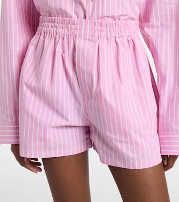 Striped cotton poplin boxers shorts | Balenciaga