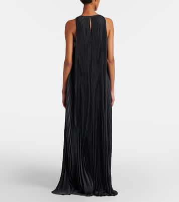 Chenes pleated halterneck maxi dress | Joseph