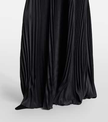 Chenes pleated halterneck maxi dress | Joseph