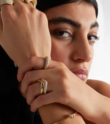 Drop Link Medium 18kt gold ring | Engelbert