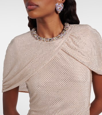 Maxikleid mit Kristallen | Self-Portrait