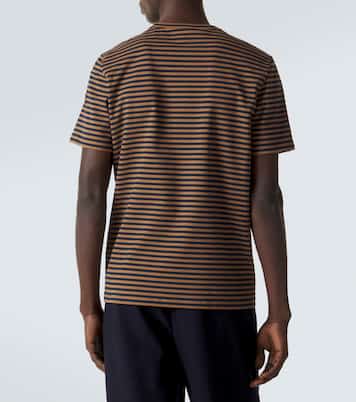 Striped cotton-blend jersey T-shirt | Moncler