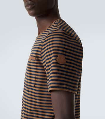 Striped cotton-blend jersey T-shirt | Moncler