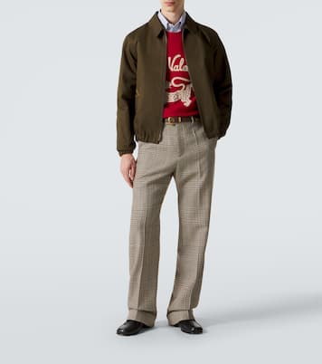 VGold cotton gabardine blouson jacket | Valentino
