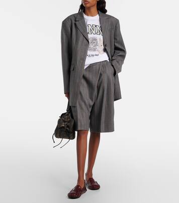 Pinstripe blazer | Ganni