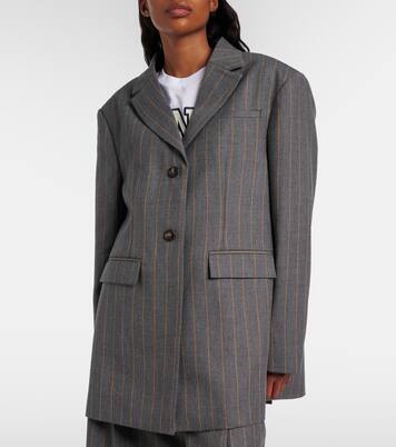 Pinstripe blazer | Ganni