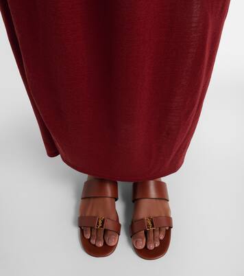 Sandalen Cassandre aus Leder | Saint Laurent