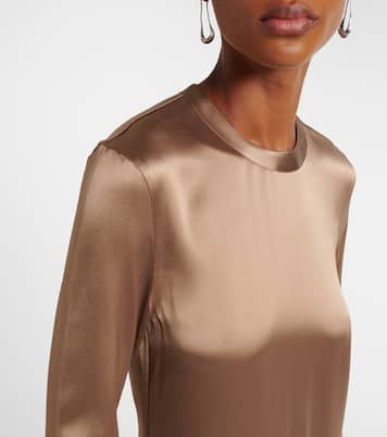 Robe longue en satin | Toteme