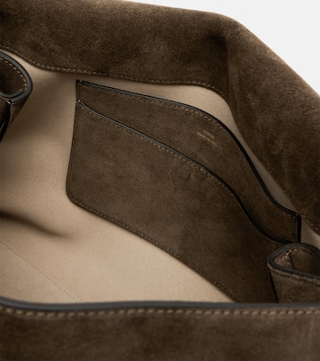 T-Lock suede shoulder bag | Toteme