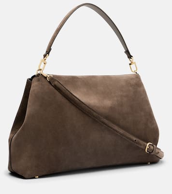 T-Lock suede shoulder bag | Toteme