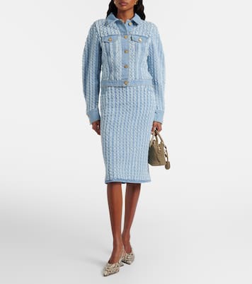 Striped denim jacket | Nina Ricci