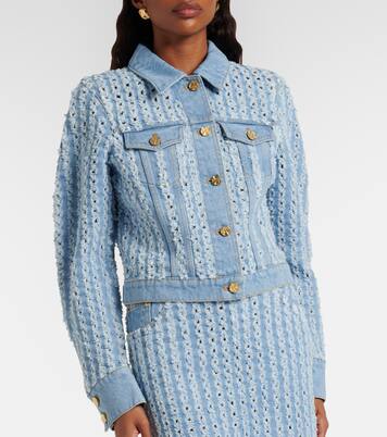 Striped denim jacket | Nina Ricci