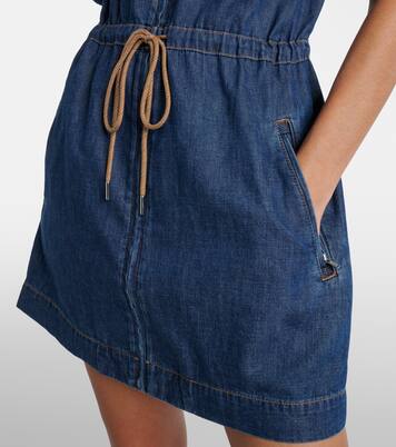 فستان قصير من الدنيم Akerman | Veronica Beard