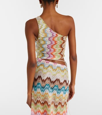 Crop top asimétrico en zigzag | Missoni