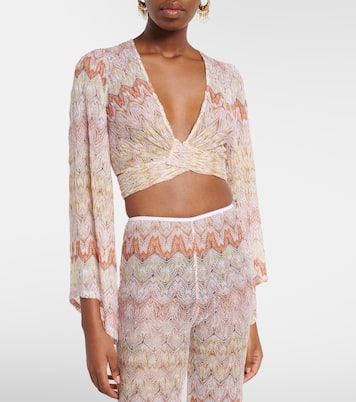 Cropped-Top aus Häkelstrick | Missoni