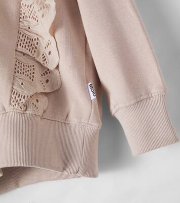 Maro lace-trimmed cotton jersey sweatshirt | Molo