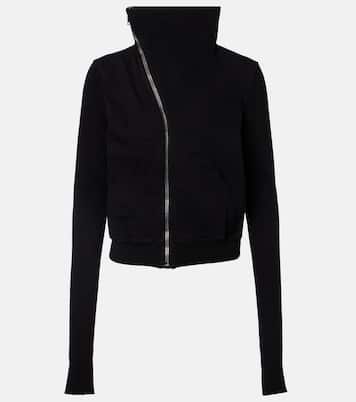 Belted cotton jersey sweatshirt | Rick Owens